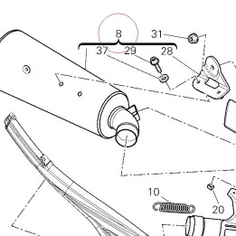 Left silencer 57413051A