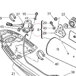 Left silencer 57413101A