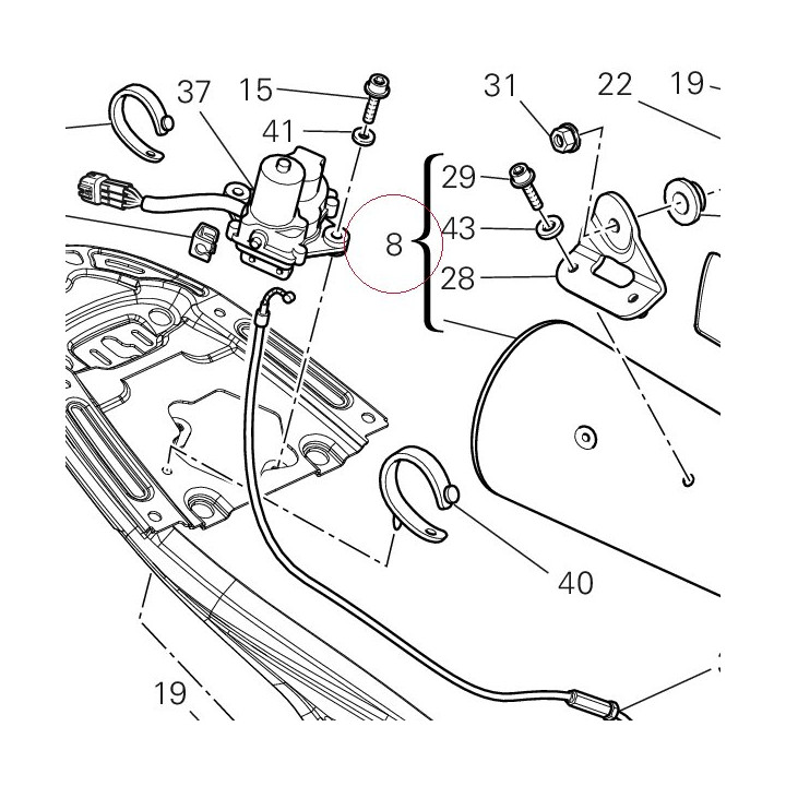 Left silencer 57413101C