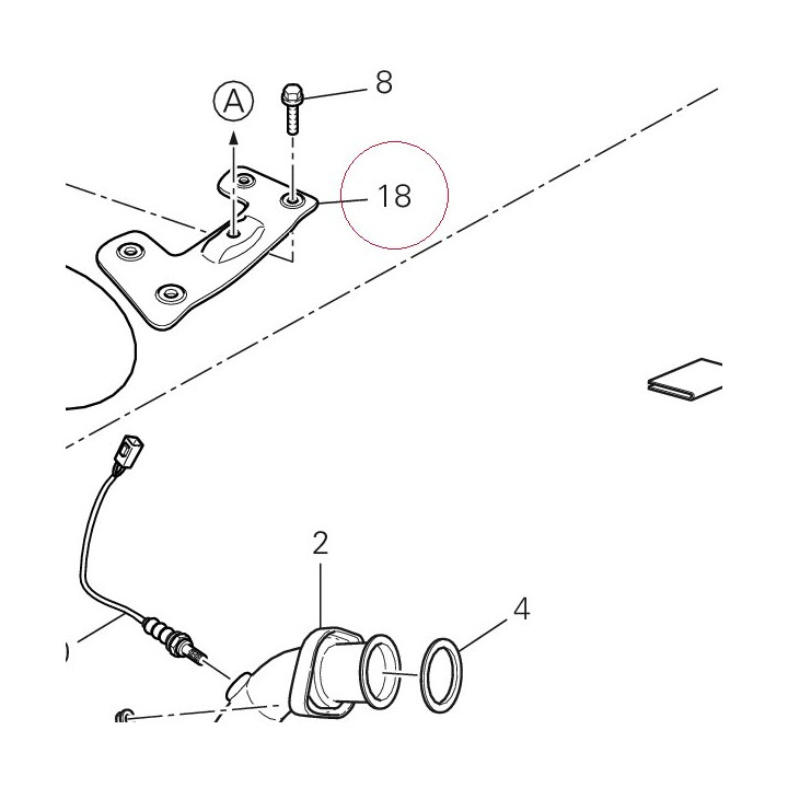 Bracket, silencer 57610601B