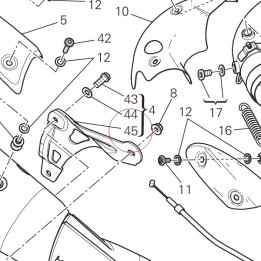 Bracket, silencer 57610851A