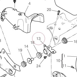 Bracket, silencer 57610921C