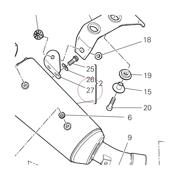 Right bracket 57611001AA