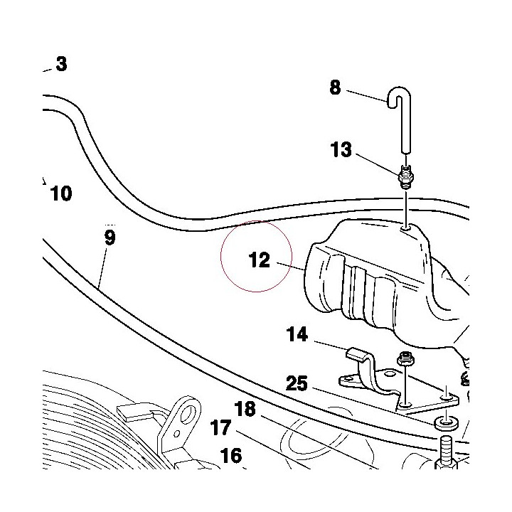 Tank, water reservoir 58510122A