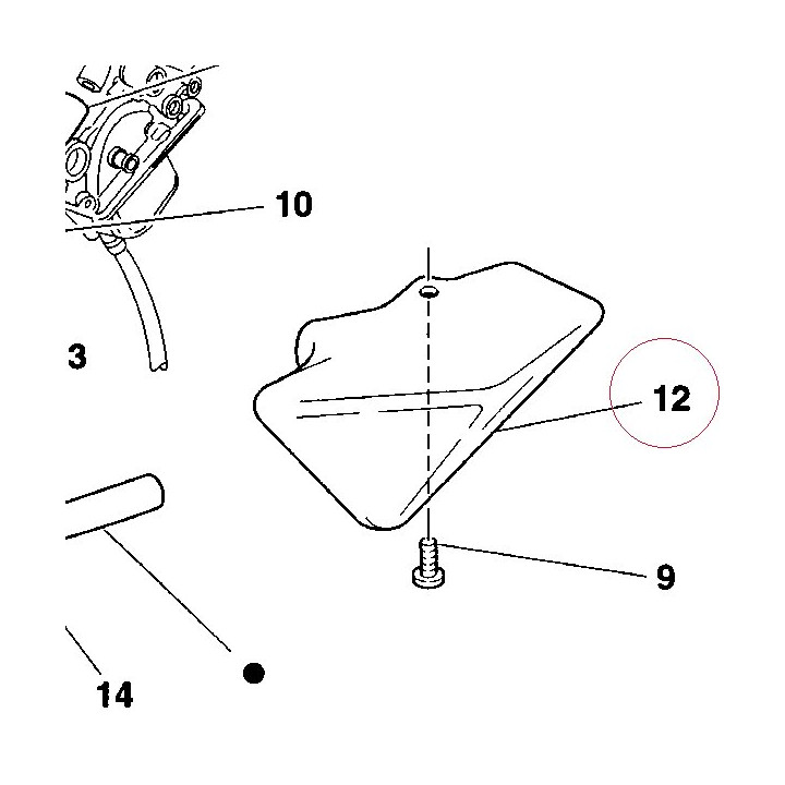 Air box, right 58510141A