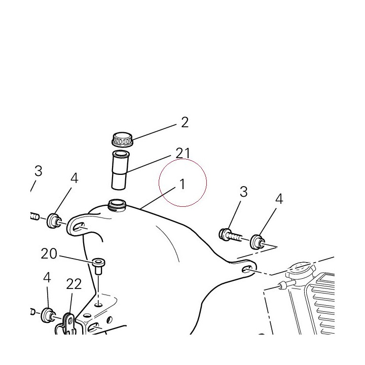 Tank, water reservoir 58510201A