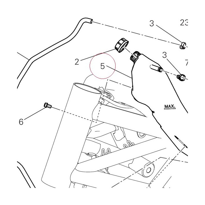 Tank, water reservoir 58511002A