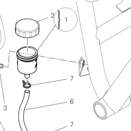 Reservoir, brake fluid 58540011A