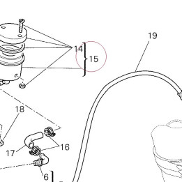 Reservoir, brake fluid 58540091A