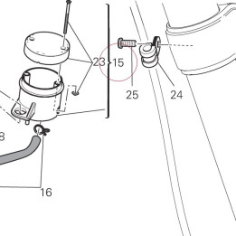 Reservoir, brake fluid 58540181A