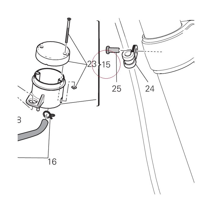 Reservoir, brake fluid 58540181A