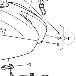 Fuel tank 58610234AA