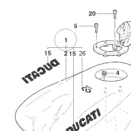 Fuel tank 58610491AX