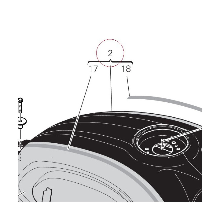 Fuel tank 58612661AD