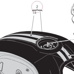 Fuel tank, black 58612661AK