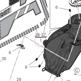 Fuel tank 58613091FB