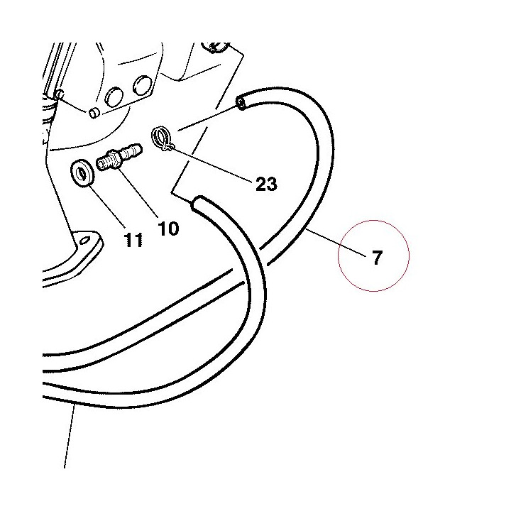 Fuel chock/intake duct pipe 59010881C