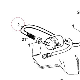 Filter/fuel cock pipe 59010891B