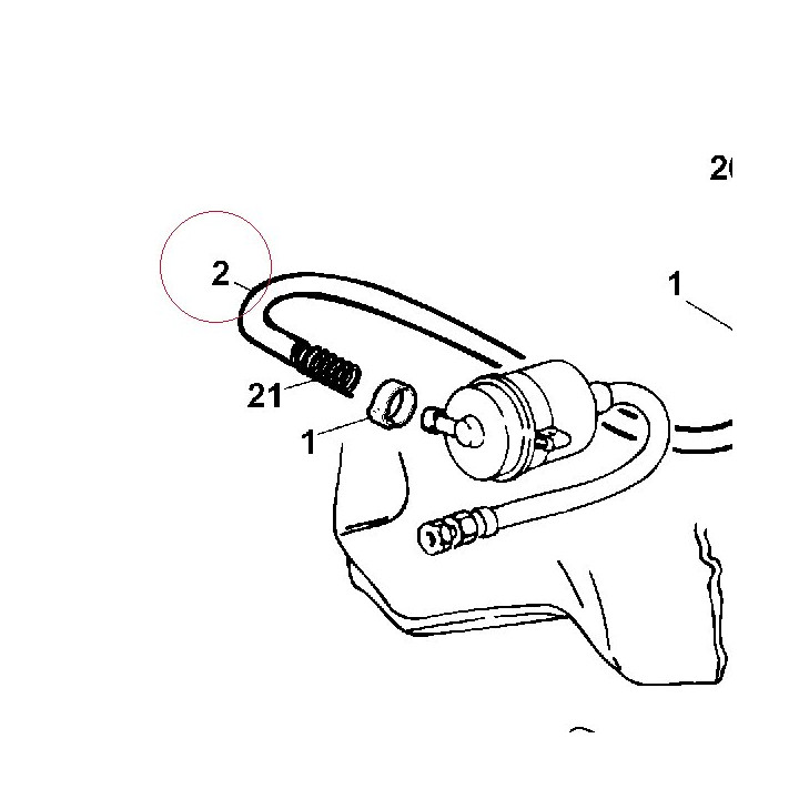 Filter/fuel cock pipe 59010891B