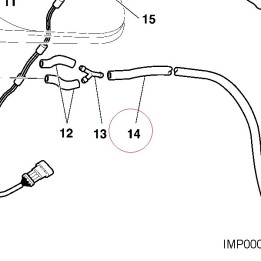 Breather pipe 59011011A