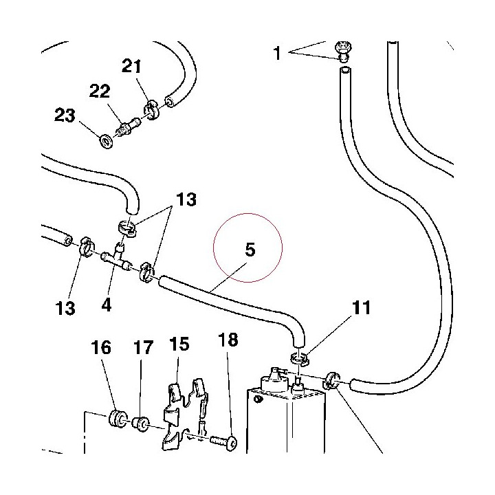 Union/filter pipe 59012501A