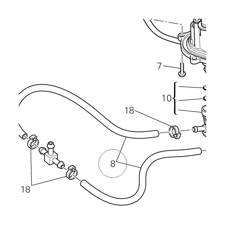 Hose, fuel 59013001A