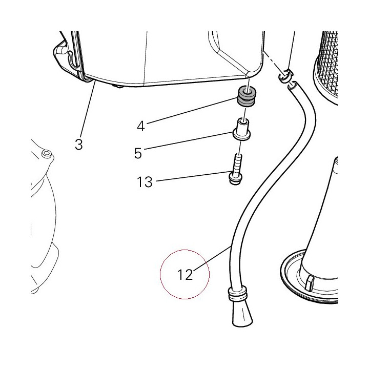 Breather pipe 59013131A