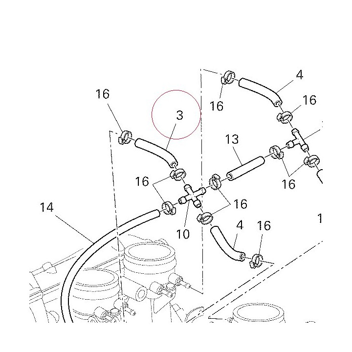 Hose 4x9x55 59013211A