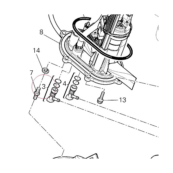 Hose, fuel delivery 59013291A