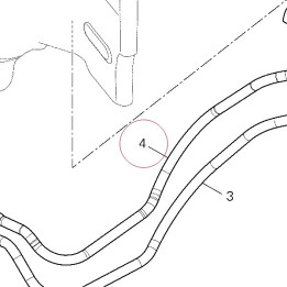 Hose, fuel return 59013301A