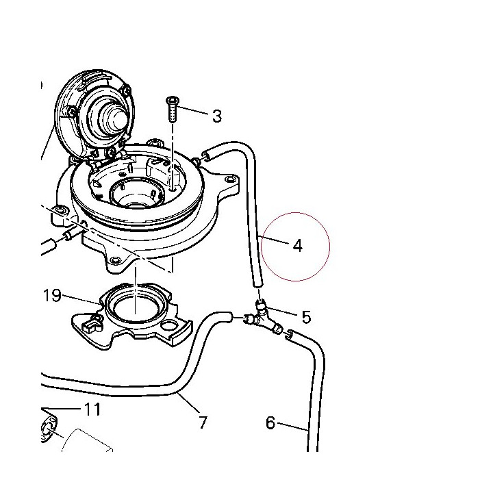 Hose, drain 59013321A