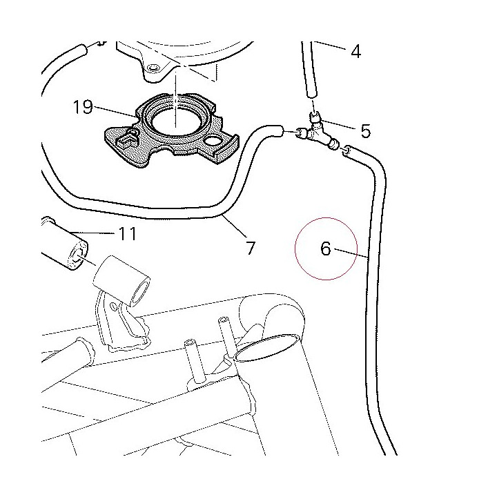 Breather pipe 59013331B