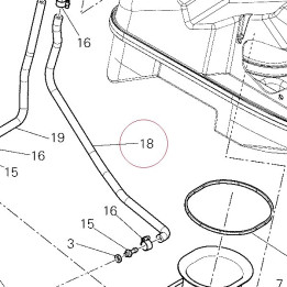 Hose pressure sensor horizontal 59013642B