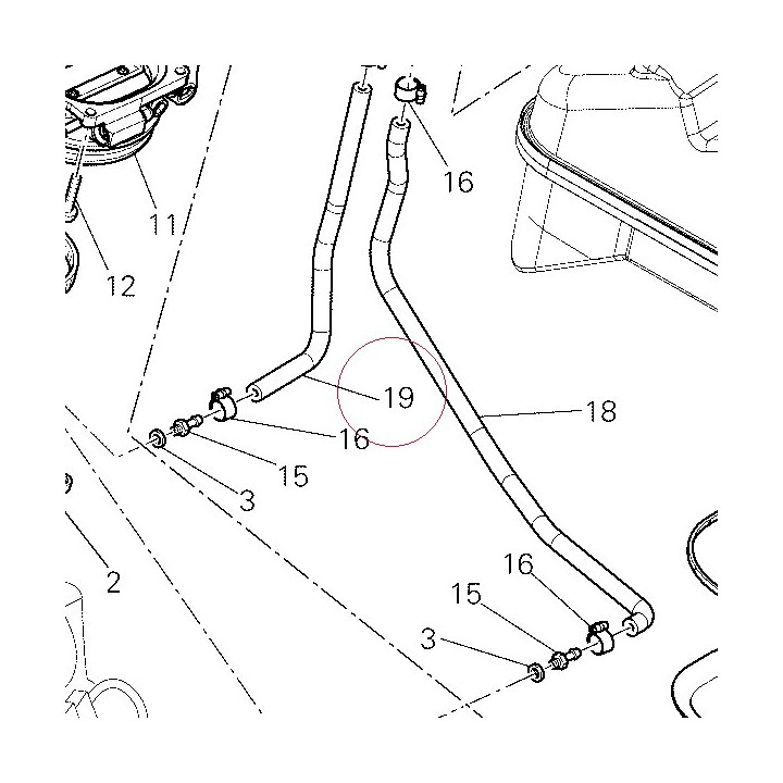 Hose pressure sensor vertical 59013652B