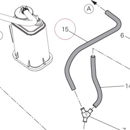 Hose, drain 59013691B