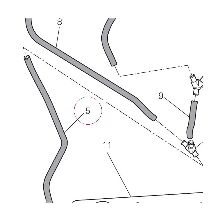 Tube 5.5X9.5X765 59013692A