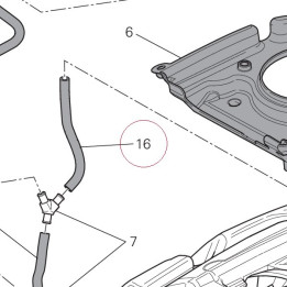 Hose, drain 59013801B