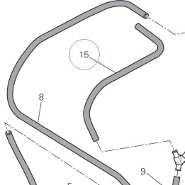 Hose, drain 59013821B