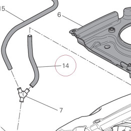 Hose, drain 59013851B