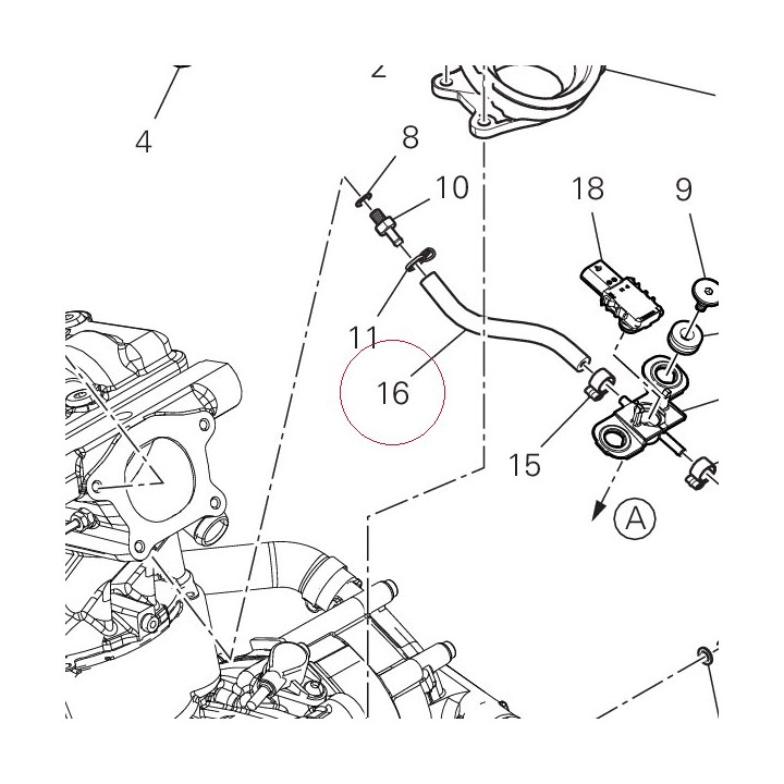 Depressure/pressure line 59014101A