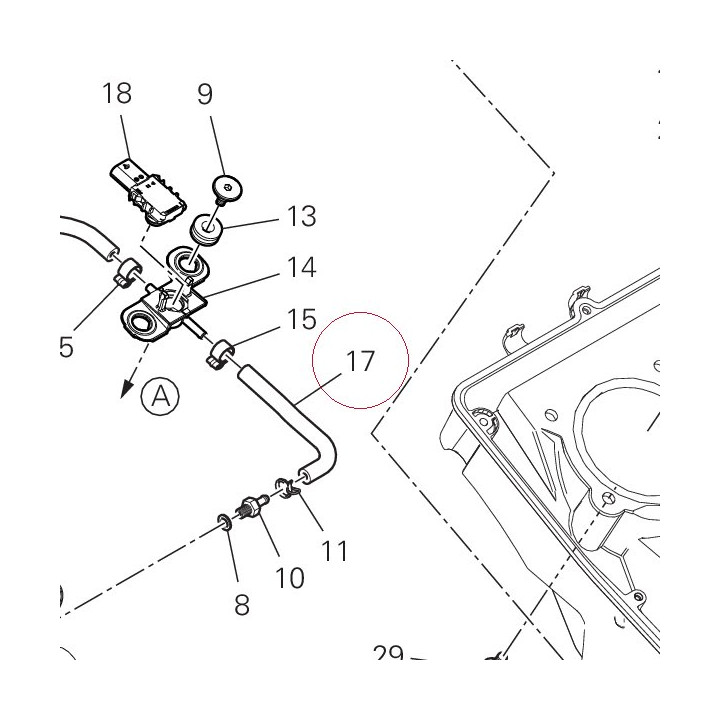 Depressure/pressure line 59014111A