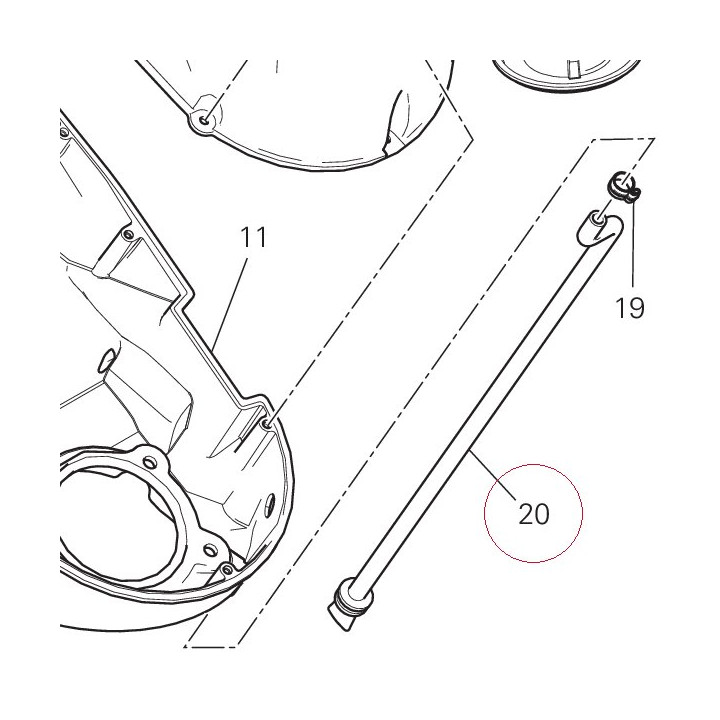 Hose, drain airbox 59014471A