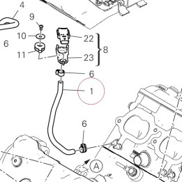 Left-hand front pipe 59014562A