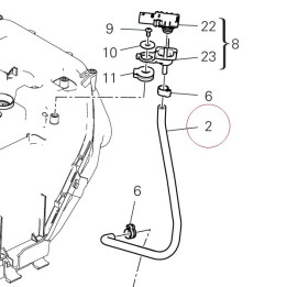 Right-hand front pipe 59014572A