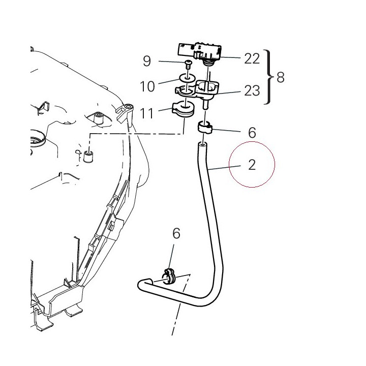 Right-hand front pipe 59014572A