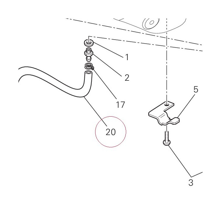 Hose, fuel 59014921A