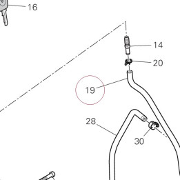 Hose, drain 59017821B