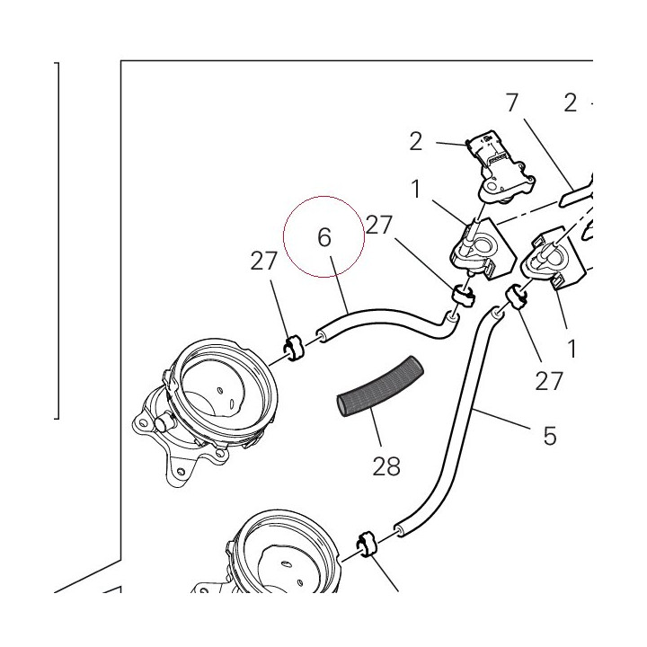 Hose pressure sensor vertical 59018882A