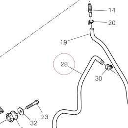 Hose, drain 59018952A