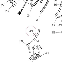 Hose, drain 59019051A